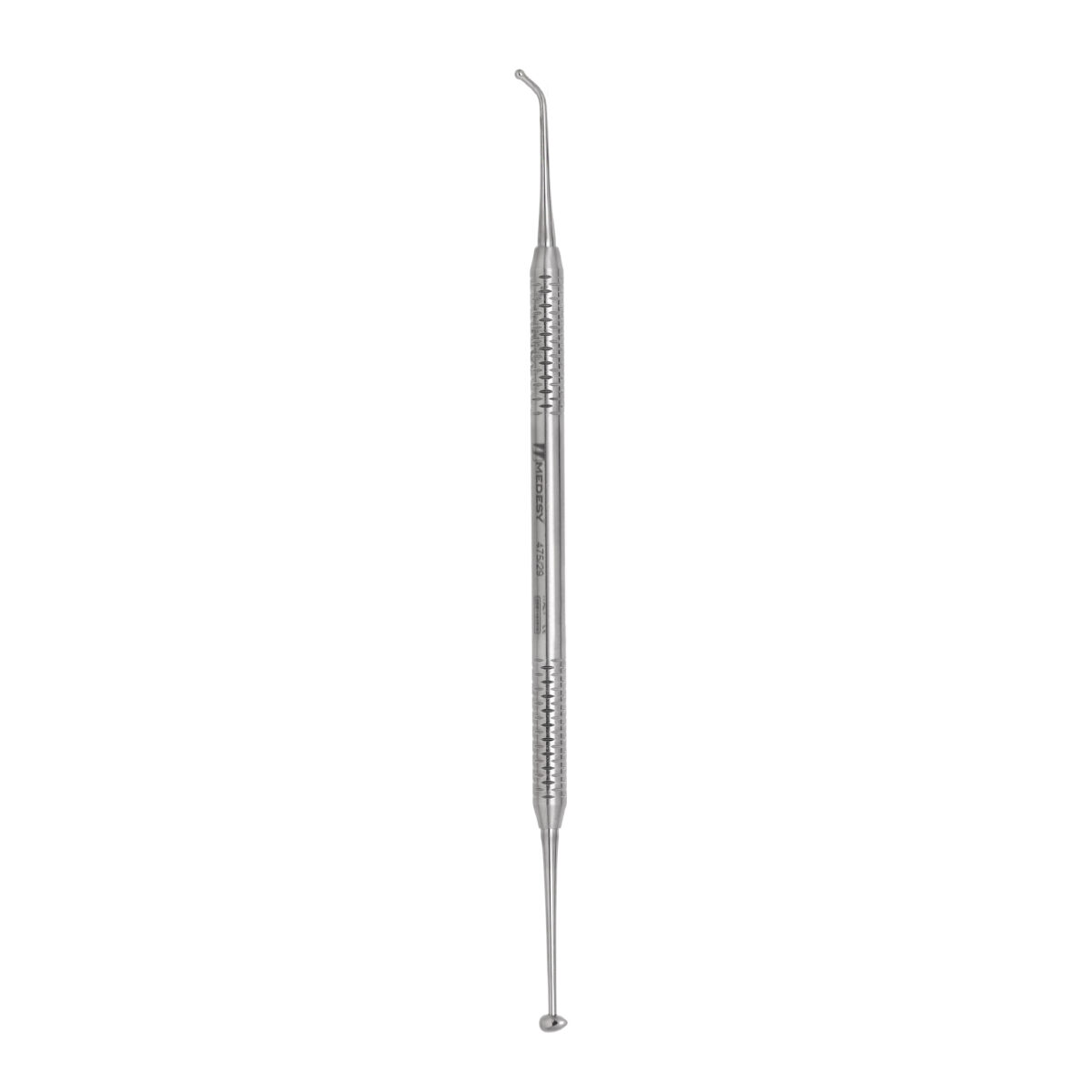 Bruñidor De Bola Doble Extremo Medesy 475/29, Los instrumentos para composite y modelado Ball están provistos con pequeñas esferas en los extremos de ambas puntas, necesarias para realizar algunos tipos de acabados en la fase de obturación.