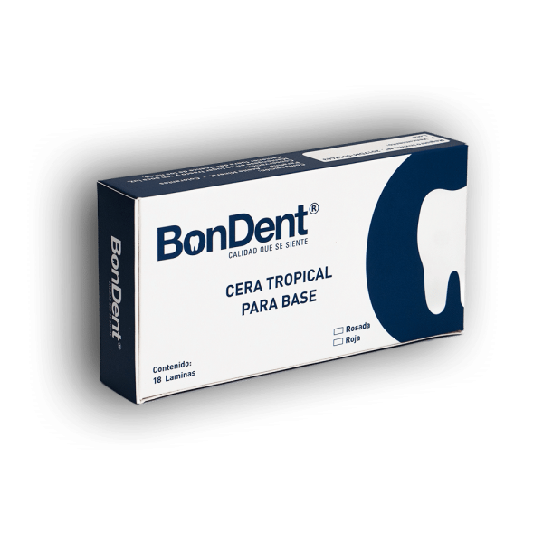 Cera Para Bases X18 Laminas Rosada Marca Bondent